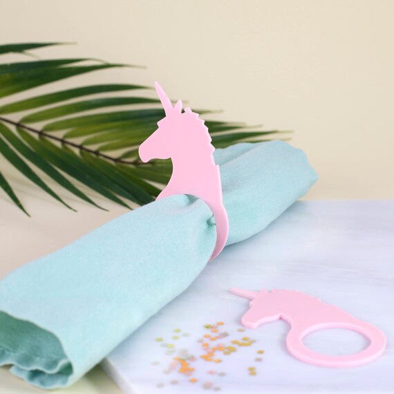 Unicorn napkin best sale rings