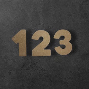 Wooden Numbers- Heavitas Font