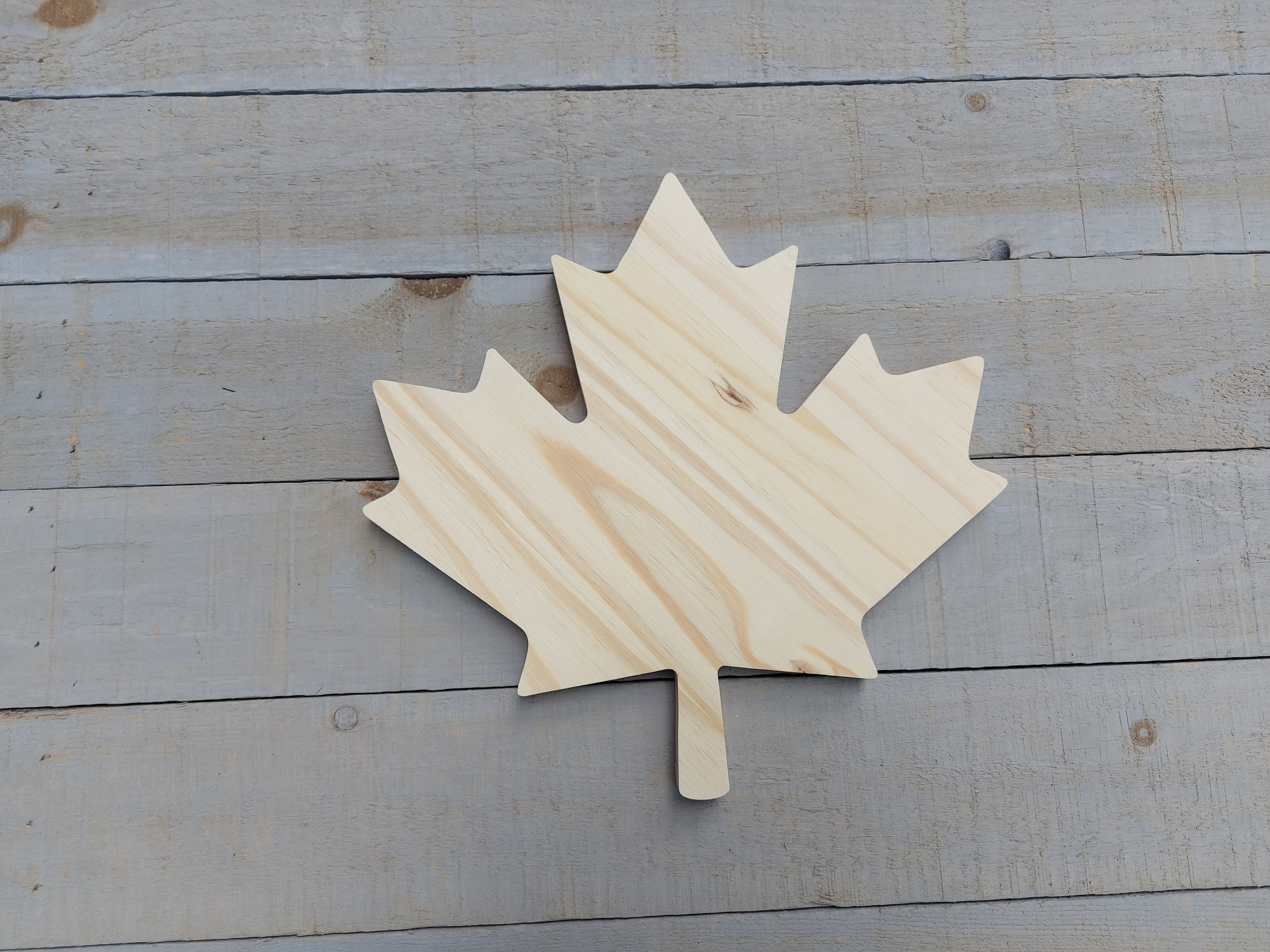 Wooden Maple Leaf Etsy