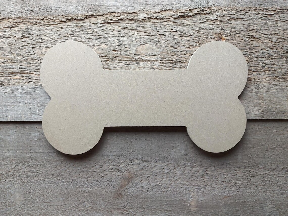 Wooden Dog Bone Craft Blank Etsy