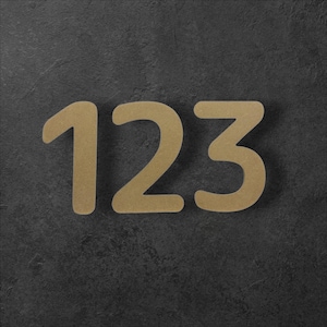 Wooden Numbers-Rounded Font