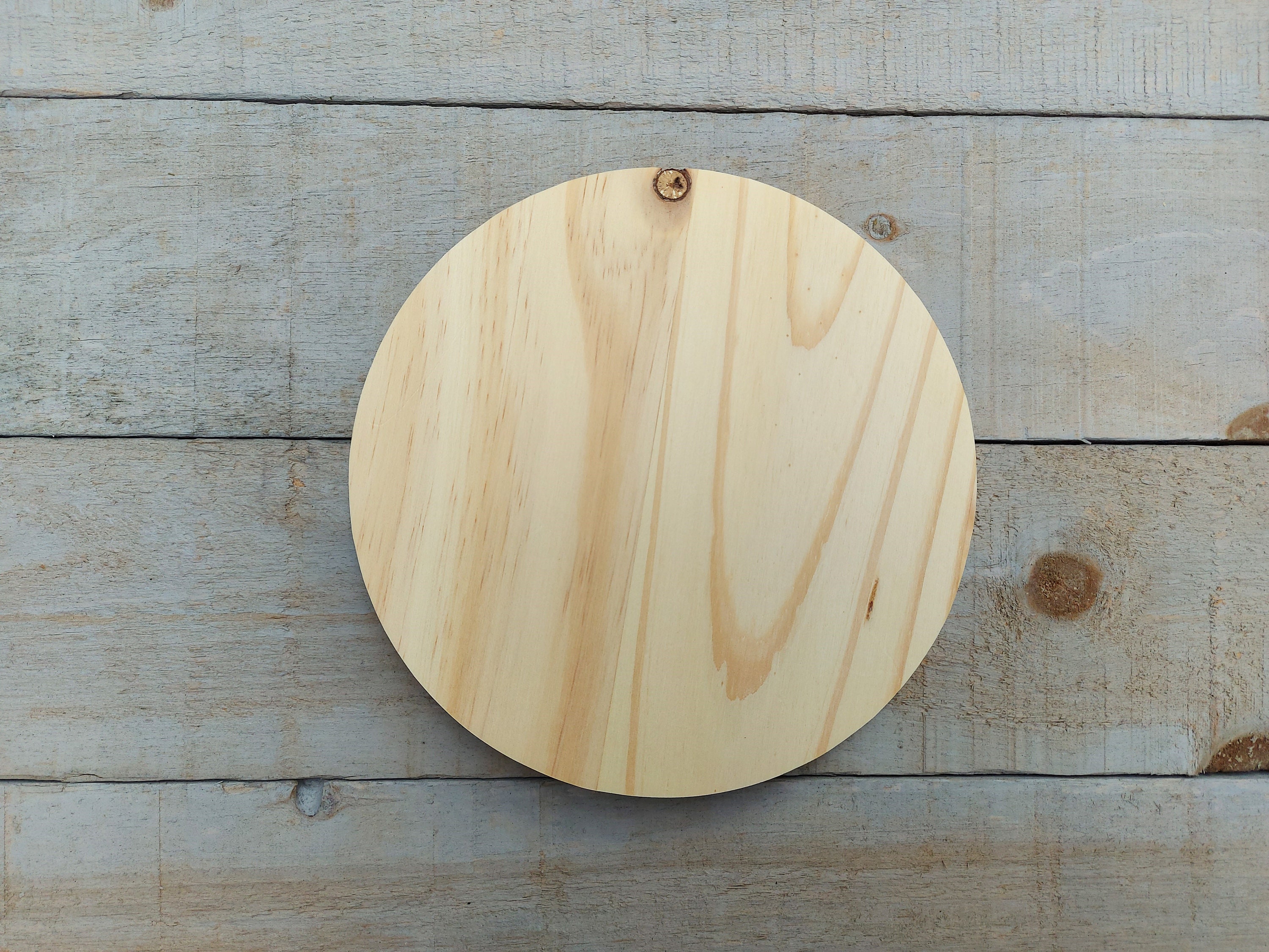 7 Inch Wooden Circle Plaque Unfinished Etsy