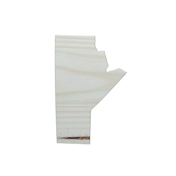 Wooden Province of Manitoba Craft Blank
