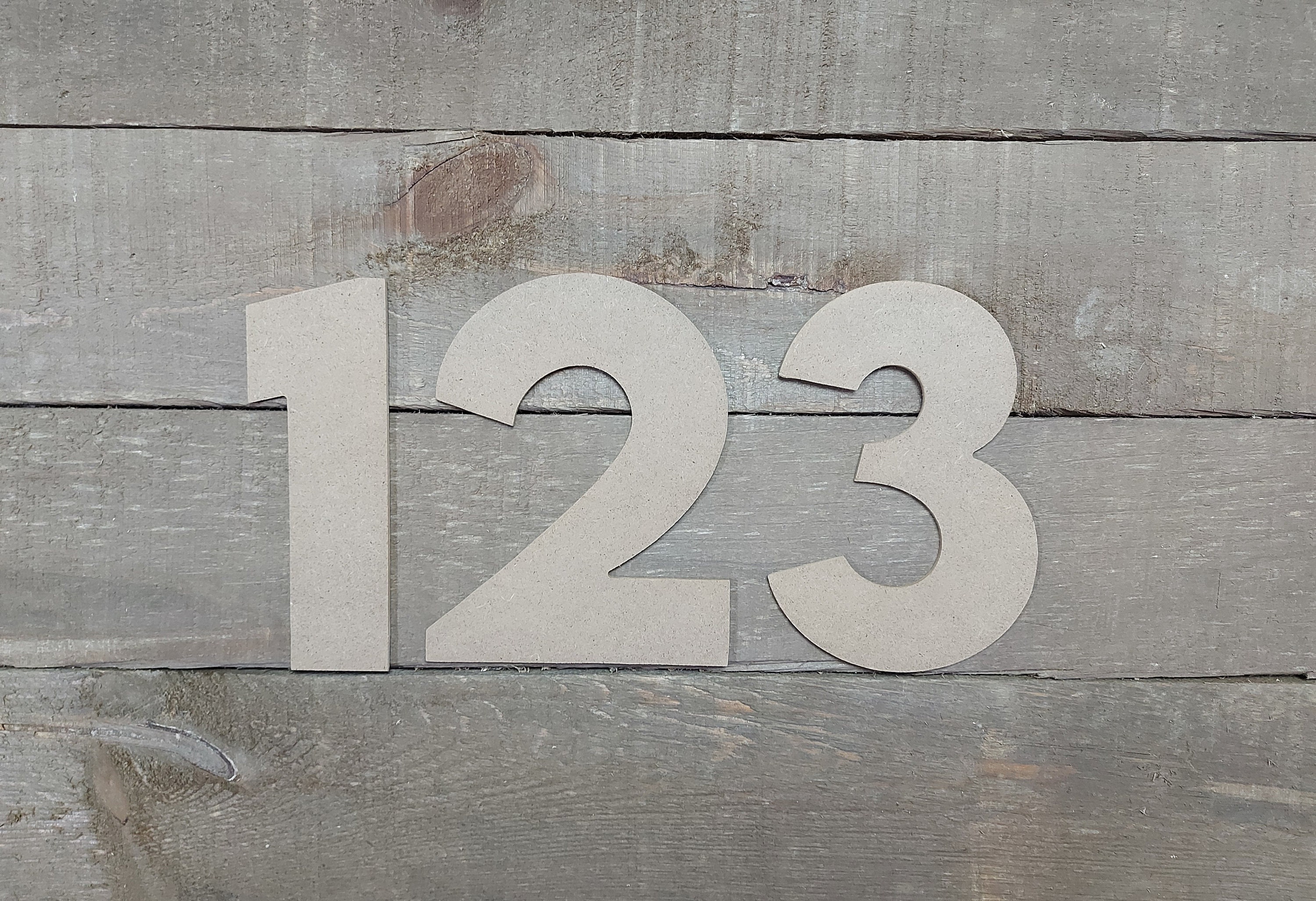 Chunky Wood Block Numbers, Unfinished Wood Numbers, 2 3/4 Tall X 2