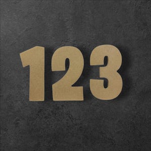 Wooden Numbers- Video Gamer Font