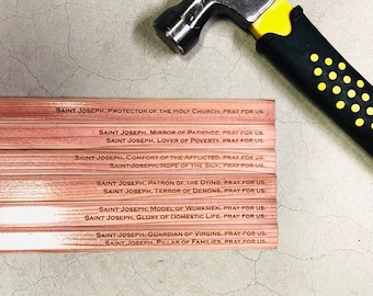 Carpenter Pencils, Names of St. Joseph, Catholic Dad Gift, Catholic Woodworker