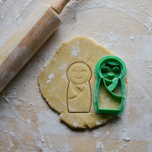 Maria und Jesuskind Ausstechform, katholischer Zuckerkeks, liturgisches Leben