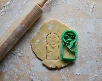 Mary and Baby Jesus Cookie Cutter, Catholic Sugar Cookie, Liturgical Living