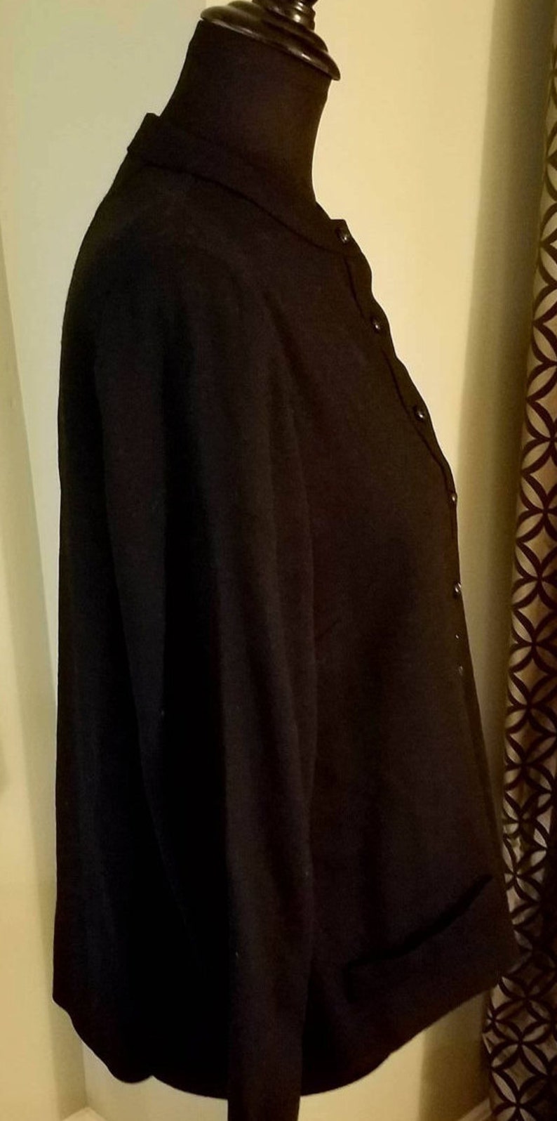 Vintage 1960/'s Abe Schrader for Neiman Marcus Buttoned Shirt with Band Collar Size 12