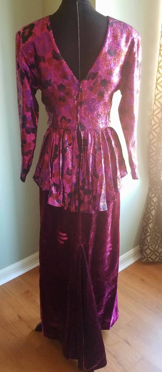 Vintage 1970s Iridescent Sequin Collar