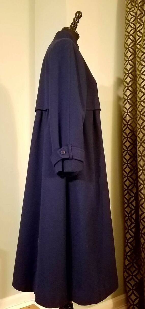 Vintage 1960's Ilie Wacs Blue Swing Coat Size 10 - image 2