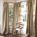 Burlap curtains, Living room curtains. burlap curtains, one panel 