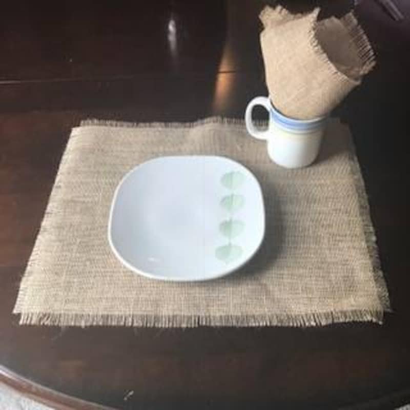 Dozen Faux Burlap Placemats