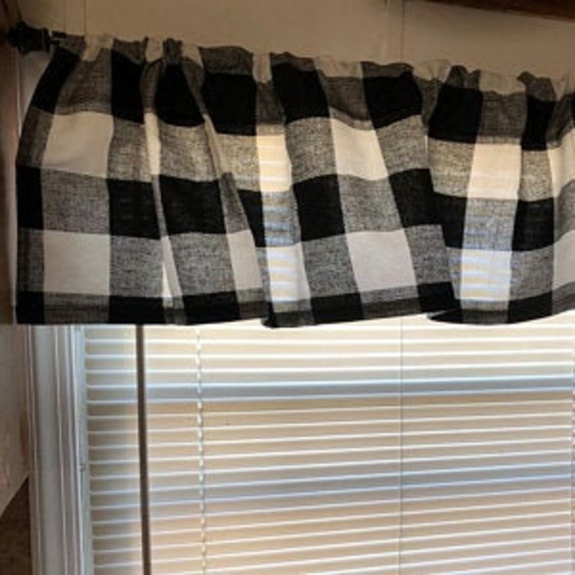 1pair Black Buffalo Curtains Two Panels Included Etsy Israel