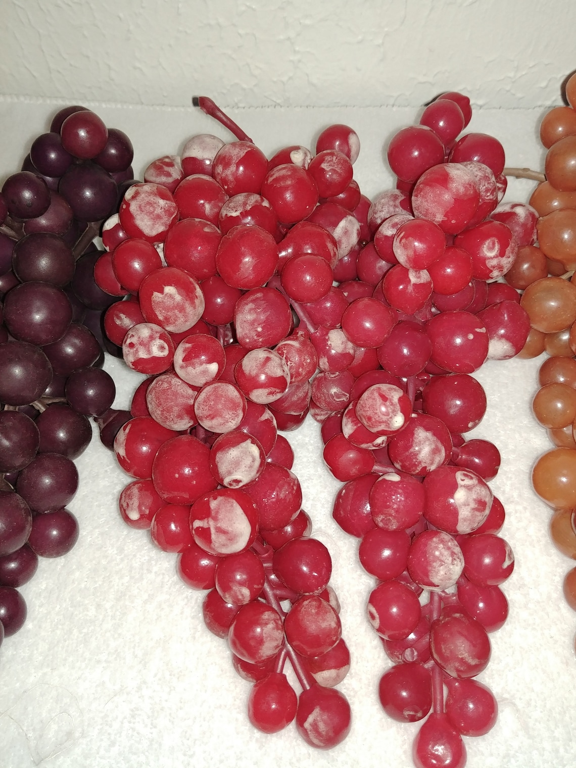 Six Large Grape Clusters Realistic Looking Set of 6 Etsy