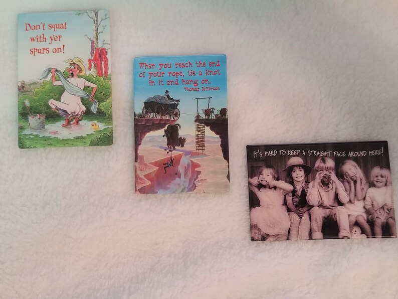 3 Novelty Refrigerator 2 Leanin' Tree 1 Etsy