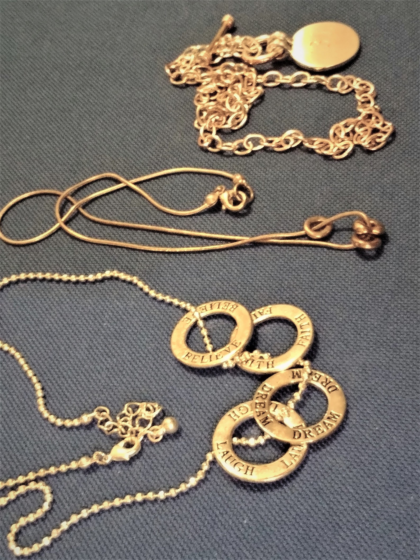 Necklace Lot Three Charm Necklaces 13.1 Charm Necklace Etsy