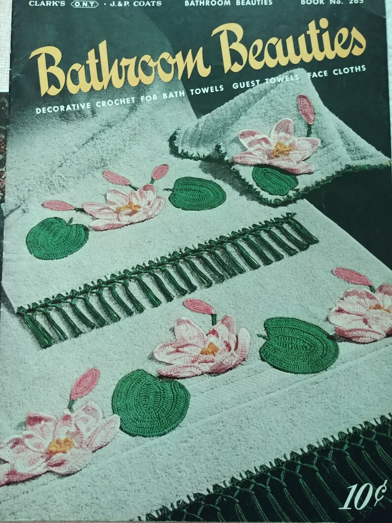 4 Books Plus one Booklet Dated 1935-1956 1935-1956 Vintage Crochet Pattern Books