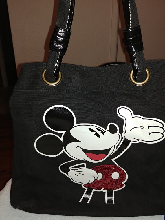 mickey mouse black purse