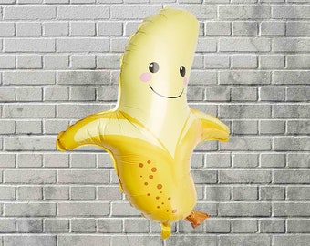 Banana Balloon Banana Party Fruit Party Fruit Birthday Twotti Fruitti Tutti Frutti Party Party Balloon Farmers Market Birthday Produce Party