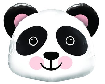 Panda Balloons 31" Panda Birthday Panda Baby Shower Panda Themed Party Animal Balloon Wild One Party Zoo Party Decor Panda Bear Zoo Birthday