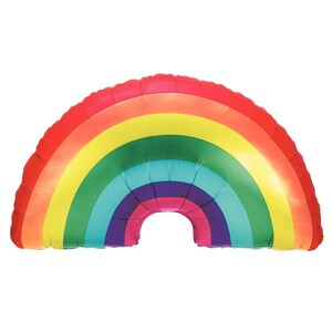 Rainbow Balloon 36&quot; Rainbow Birthday Party Decorations Rainbow Cloud Smile Balloon Birthday Rainbow Hunt Window Decor Gay Pride Rainbow
