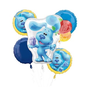 Blues Clues Balloon Bouquet, Blues Clues Birthday Party, Blues Clues Decor, Blues Clues Theme, Blues Clues Decorations, Blues Clues Party
