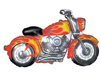 45" Motorcycle Balloon Motorcycle Birthday Party Decorations