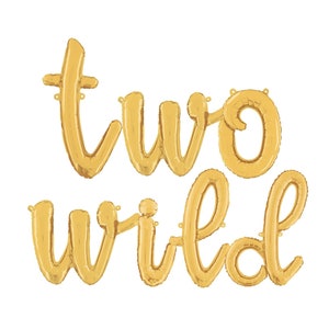 Script TWO WILD Balloons Jungle Birthday Party Two Wild Theme Safari Birthday Two Wild Birthday Two Wild Decor Wild Thing Balloons 2nd Bday