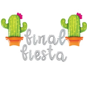 Final Fiesta Balloons Final Fiesta Bachelorette Party Decor Bachelorette Party Decorations Fiesta Bach Balloon Banner Fiesta Balloon Letters