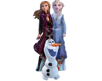 58" Frozen Balloon Frozen Theme Birthday Frozen Party Decorations  Disney's Frozen Party Elsa, Anna and Olaf Airwalker Frozen Birthday