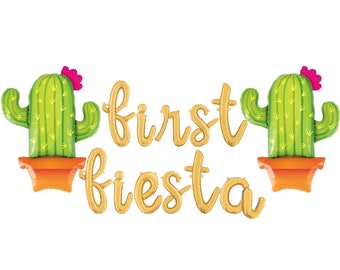 First Fiesta Balloons First Fiesta Decorations Fiesta First Birthday Mexican 1st Birthday First Birthday Fiesta Fiesta Birthday Decorations