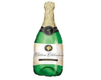 36" Champagne Bottle Balloon Champagne Balloon Bachelorette Party 21st Birthday Balloon Engagement Party Bachelorette Party Decorations