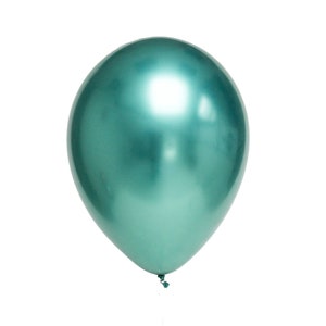 Green Chrome Balloons Graduation Party Balloons Baby Shower Decor Chrome Party Decor Chrome Wedding Balloons Metallic Green Latex Balloons