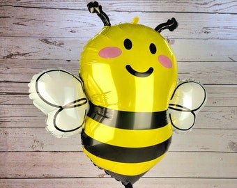 34" Bee Balloon - Bumble Bee Birthday Party, First Bee Day Birthday, What Will It Bee?, Bee Gender Reveal, Baby Bee, Beeday, Honey Bee