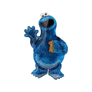 38&quot; Cookie Monster Balloon Cookie Monster Theme Party Cookie Monster Birthday Party Cookie Monster Party Muppet Party Muppet Balloons