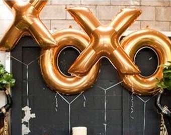 34" XOXO Balloon Banner Bridal Shower Balloons Wedding Balloons Engagement Party Balloons Photo Shoot XO Balloon Decor Decorations Love