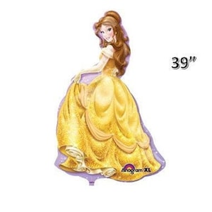 Belle 24&quot;x39&quot; Disney Princess Balloon - Beauty and the Beast Theme Party - Disney Princess Birthday - Disney Princess Party