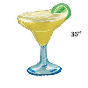 36" Margarita Glass Balloon - Party Supplies - 21st Birthday Party - Fiesta Party - BBQ Party Balloons - Photo Props - Bachelorette Party