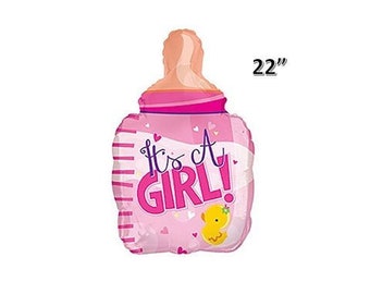 22" It's a Girl Baby Bottle Balloon, Baby Girl, Baby Shower, Baby Gift, Gender Reveal, Baby Shower Decoration, Baby Girl Party