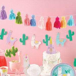 Llama Birthday Banner - Llama Party Decorations, Llama Birthday Bunting, Llama Party Decor, Fiesta Birthday Banner, Llama Banner