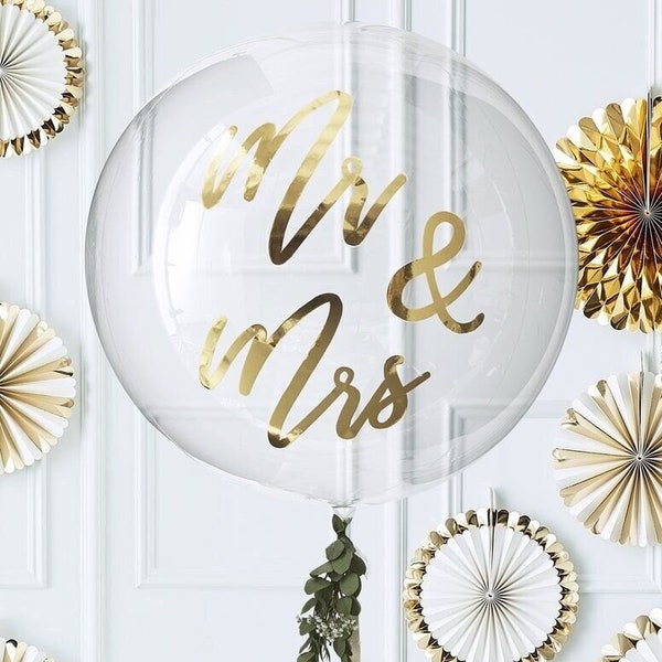 Mr & Mrs Balloons Mr Balloons Mrs Balloons Engagement Party Bridal Shower Balloons Wedding Decorations Engagement Props Wedding Party Bridal