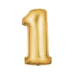 34&quot; Number 1 Balloon ONE Balloon FIRST Birthday Decor- First Birthday Photo Prop - 1st Birthday Balloon 1st Birthday Party Wild One