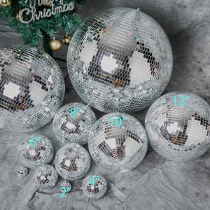 Disco Balls - Mirror Balls, Vintage Retro, Hippie 70s Theme, Disco Party, Disco Decor, Groovy, Disco Fever - 2", 4", 6", 8", 10", 12" Sizes image 3