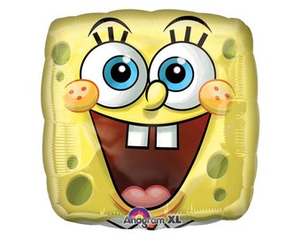 18" SpongeBob Balloon, SpongeBob Birthday Decor, SpongeBob Party, SpongeBob Decorations, SpongeBob Theme Party, Patrick, Bikini Bottom