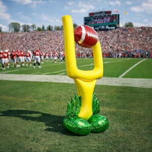 4ft Football Goal Post Balloon, Sports Party Photo Prop image 2