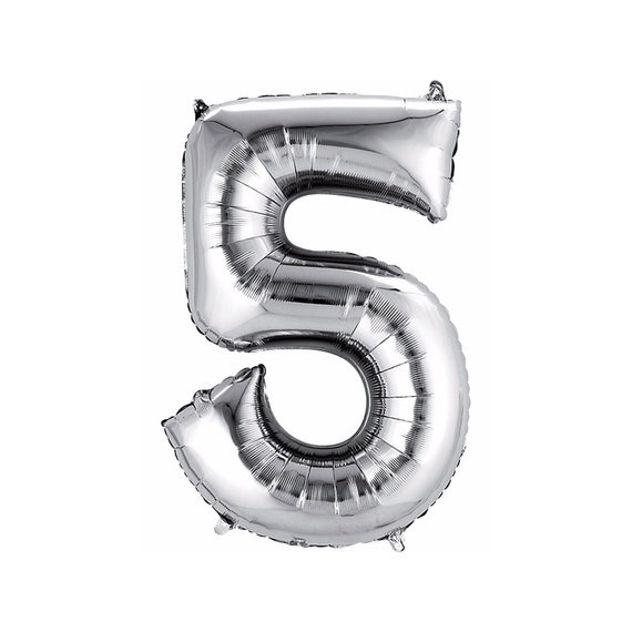 Number 5 balloon deals