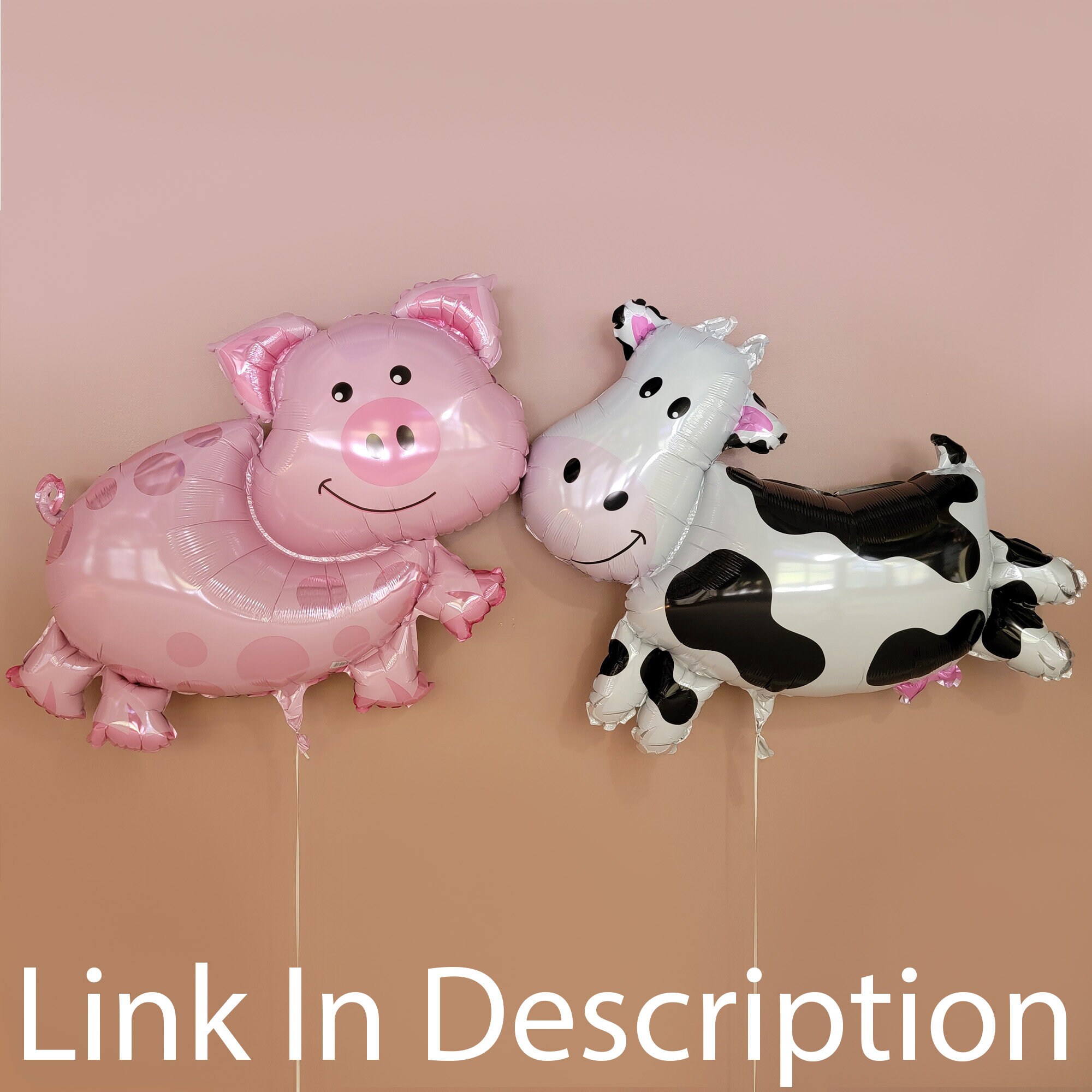 KESOTE Farm Animal Balloons, 6 Pack Inflatable Farm Animals Walking Balloons For Birthday Party Decorations Farm Animal Birthday Party Supplies