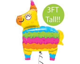 Fiesta Balloon Pinata Llama Taco Balloons Taco Bout Bachelorette Party Decoration Fiesta Shower Balloon Fiesta Birthday Cinco de Mayo Cactus
