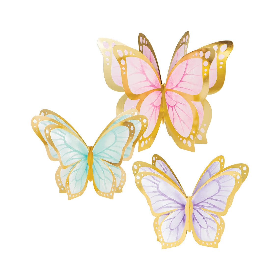 Butterfly Centerpiece Pastel Butterfly Butterfly Party Butterfly Baby Shower Butterfly Birthday Butterfly Decorations Gold
